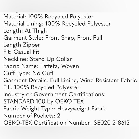 Universal Thread Arctic Parker Water Resistant Coat NWT - Picture 12 of 13